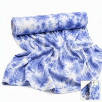 Tissu crêpe épais 20% soie 80% laine, teinture tie-dye, textile de luxe pour manteaux sur mesure, blazers ajustés, approvisionnement B2B