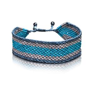 Beautifully Handmade Blue <b>Mens</b> Bracelet Rope - Product Image 1