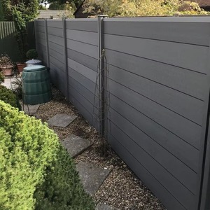 Clôture extérieure moderne en composite WPC, faible entretien, antirouille, avec service de modélisation 3D pour jardin et cour arrière - Product Image 4