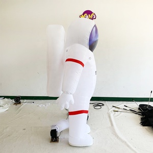 Bán Buôn 2M Vui Dành Cho Người Lớn Mặc Inflatable Spacesuit Phi Hành Gia Trang Phục Trắng Đi Bộ Thổi Lên Không Gian Phù Hợp Cho Lễ Hội Sân Khấu - Product Image 3