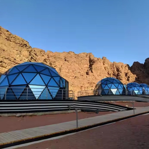 Carpa de cúpula de media esfera Cúpulas geodésicas Estructura de aluminio de lujo Casa de cúpula de vidrio para campamento Hotel Resort - Product Image 2