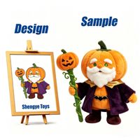 Shengye, fabricant fiable, usine OEM ODM, figurine en peluche squelette sur le thème d'Halloween, jouet en peluche rembourré, poupée en peluche pour cadeaux de fêtes