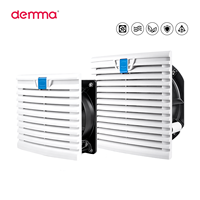 Unités de filtration de ventilateurs axiaux pour armoires FK8822 024V ignifuges avec grille de protection en métal DM120 pour la circulation de l'air chaud et froid