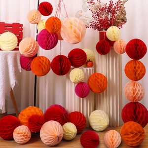 Decoraciones de Papel de Panal al por Mayor para el Hogar, Fiestas, Bodas, Cumpleaños, Decoración de Actividades, Bola de Papel de Panal de 5/10/15 cm - Product Image 4