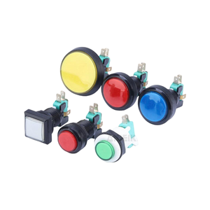 Happ stile 24mm Arcade interruttore a pulsante 12V LED colorato illuminato per Arcade pannello di controllo del gioco con microinterruttore - Product Image 3