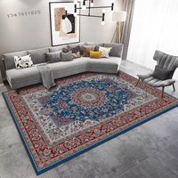 Tapis de sol pour la maison lavable en machine, tapis persan vintage pour salon