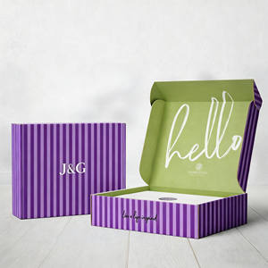 Muestra Gratuita de Cajas Postales Plegables para Avión, Cajas de Cartón Corrugado con Logotipo Personalizado para Envíos de Negocios en Línea - Product Image 1