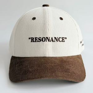 Cappello in Corduroy a 6 Pannelli 100% Cotone Personalizzato, Stile Street, con Fiocchi Ricamati a Mano, Alta Qualità, Business, Sportivo, Struttura Comune a 6 Pannelli, Varie Taglie - Product Image 1