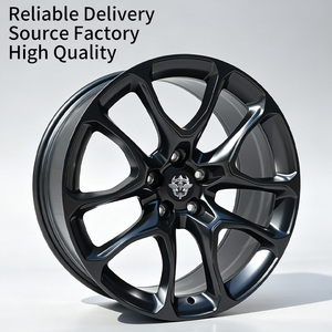 Jantes en alliage pour voiture de tourisme FLowtone Wheels, nouveau modèle noir mat, 20 pouces, 5x127, pour Jeep Grand Cherokee <span class=keywords><strong>SRT</strong></span>, garantie de 3 ans - Product Image 1