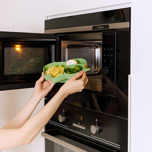 Es-Pro Venta al por Mayor de Fábrica, Platos de Silicona Seguros para Bebés, Libres de BPA, Diseño de Elefante con Separador, Plato de Silicona con Succión ODM/OEM - Product Image 5