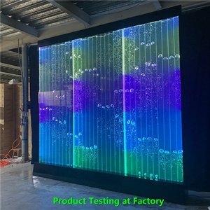 Gran oferta, Panel de cascada interior móvil personalizado, pared de burbujas de baile Artificial LED para partición de decoración del hogar - Product Image 6