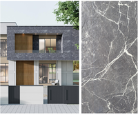 Revêtement mural en pierre céramique flexible écologique, imitation granit, pour hall d'hôtel