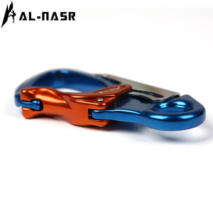 Al-Nasr Carabiner Aluminum Alloy Two-Stage Auto K-Lock Safety Hook For Climbing Rappelling Via Ferrata Caving High Altitude Work - Product Image 5
