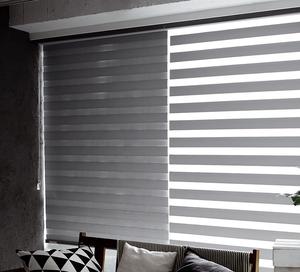 Persianas coreanas Louis Zebra, cortinas enrollables motorizadas automáticas, modernas, con filtro de luz para el hogar. - Product Image 1
