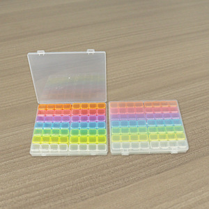 Nail Art Box 56 Compartment Colorful Storage Case For Beads Rhinestones Jewelry Organizers Desktop Organizer - Product Image 1