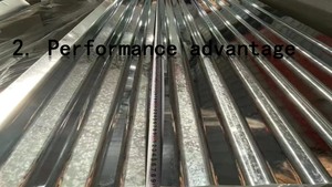 Fogli di copertura in acciaio zincato ondulato normale lustrino fogli di copertura ondulato GI - Product Image 2