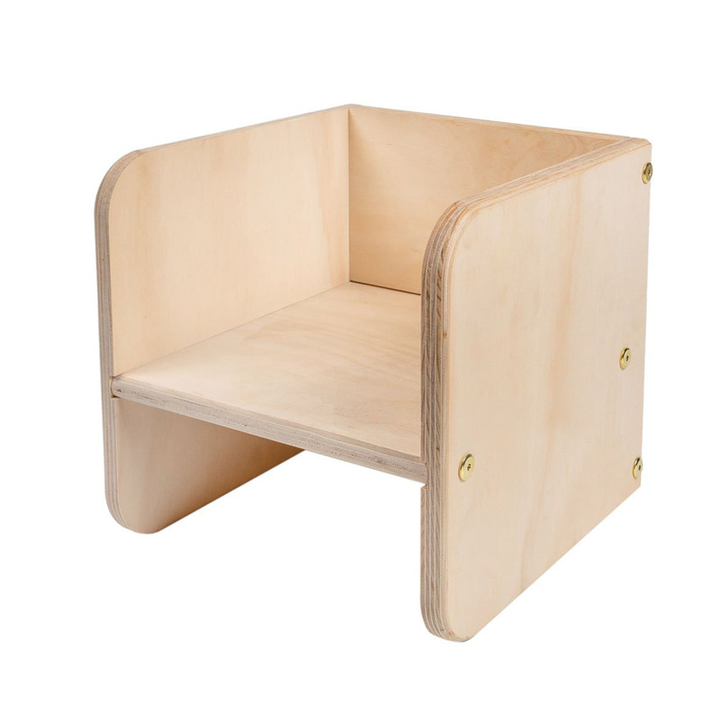 Монтессори малыша стул в форме Куба Монтессори Набор кубиков Вальдорф для стульев и столов