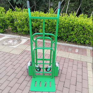 HT1824 Folding Handcart 1270x600x560mm Three-Wheel Steel <b>Foldable</b> 250kg Capacity Hand-Pushed Warehouse <b>Cart</b> - Product Image 3