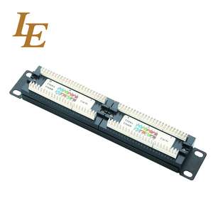 LE LE-P3724S Panneau de brassage Cat6 à 24 ports pour montage en rack avec connecteurs RJ45 Keystone, accessoires réseau 483x86x70mm - Product Image 3