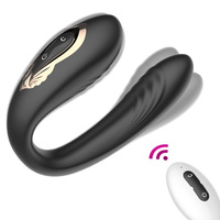 C-Form Fernbedienung Clit Stimulator Spielzeug für Erwachsene für Frauen 10 Vibrations modi G-Punkt Dual Motor Wearable Nipple Massager