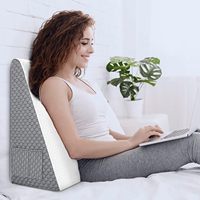 Memory-Schaum Orthopädisches Keilkissen mit Luftschicht und Abnehmbarem Bezug, 30 cm Keilkissen zum Schlafen