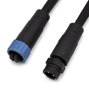 M12连接器2 3 4 5 6 8针Ip67防水面板安装模具电线适配器连接器 - Product Image 1