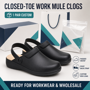 <span class=keywords><strong>Zuecos</strong></span> de Trabajo Personalizados con Punta Abierta Estilo Mary Jane para Mujer y Hombre, Zapatos Mule con Correa Pivotante, Cuña Baja, para Hostelería y Cocina, con Hebilla, Logotipo Personalizado, Venta al por Mayor - Product Image 2