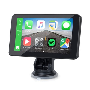 Xách tay <span class=keywords><strong>7</strong></span>-inch Carplay Hiển thị màn hình máy ảnh 2.5D cảm ứng Bảng điều chỉnh kết nối USB lật xuống thiết kế LCD cho xe Roof 1 năm - Product Image 1