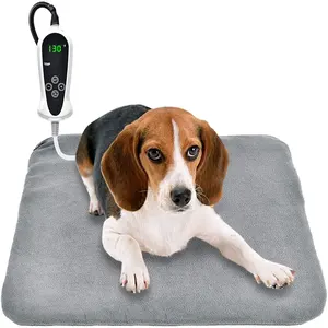 Almohadilla calefactora eléctrica para mascotas, manta calefactora para perros y gatos, impermeable, ajustable, para interiores