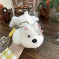 Porte-clés en peluche OEM ODM, animaux mignons (chiot, canard, crocodile), jouet en peluche, pendentif de sac, vente en gros usine