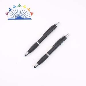 Bolígrafo de Plástico Negro con Logotipo Personalizado al por Mayor, con Punta Táctil y Ancho de Escritura de 1.0 mm - Product Image 2