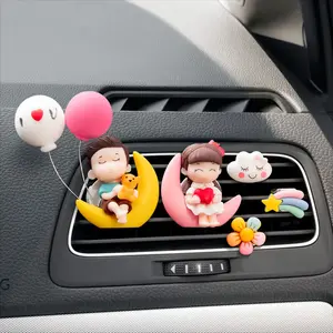 Air Vent Girl Boy Freshener Tinh Dầu Nước Hoa Clip Mùi Hương Hương Khuếch Tán