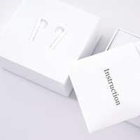 Boîtes d'emballage personnalisées pour écouteurs sans fil, boîtes en papier blanc universelles avec plateau en blister