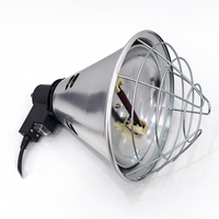 Équipement de chauffage pour bétail en alliage d'aluminium, température réglable électriquement, ampoule infrarouge, lampe chauffante pour porcelets et poussins