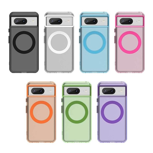 For Google Pixel 10 Pro Candy Color Tpu PC Hybrid Magnetic Wireless Charging Shockproof Phone Cases