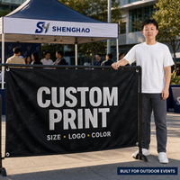 Banderoles personnalisées sur mesure, drapeaux en polyester, impression numérique, conception de logo, événements sportifs, grandes ouvertures, fêtes, support de petites quantités (MOQ)