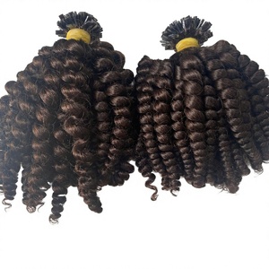 Extensiones de Cabello Humano Virgen Vietnamita Rusa Hair, Rizadas, Mini, con Punta Plana, Adhesión de Queratina, 100g, Colores Personalizados - Product Image 2