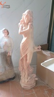 Escultura de mujer desnuda sexy y elegante de tamaño real de diseño personalizado mármol natural para colección y decoración estilo amor