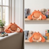 Précommande : Peluche Pinchsnap Crab, Adorable Animal Marin en Peluche, Poupée Douce Créature Marine, Cadeau Original, En Stock, Vente en Gros