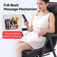 Chaise de massage de bureau Shiatsu pour le corps entier, le cou et le dos, massage profond, portable, luxe, détente, avec chaleur et vibrations
