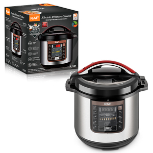 Cuisinière à pression électrique RAF 8L avec écran numérique 1350w, multifonctionnelle, <span class=keywords><strong>cuiseur</strong></span> à <span class=keywords><strong>riz</strong></span>, <span class=keywords><strong>cuiseur</strong></span> à œufs - Product Image 1