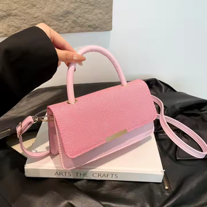 Nouveau Sac Bandoulière Tendance 2025 pour Femme, Petit Sac Carré à Poignée Supérieure, Fermeture Éclair, en PU, Style Élégant, Vente en Gros de Sacs Messager - Product Image 4