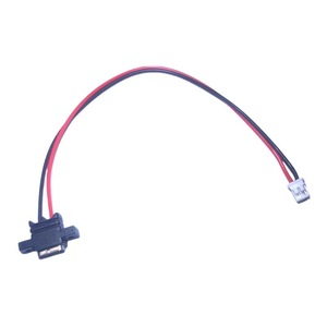 Connecteur femelle Type-C à 2 broches, câblé, conception droite, taille compacte, étanche ; bornes espacées de 2,0 mm. - Product Image 4