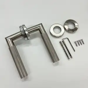 Factory Supplier Custom Design Hot Sale Stainless Steel Knurled Interior Locks And Handles Door Lever