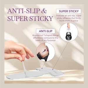 Coussinets de talon en gel – Protection et maintien pour le talon arrière des femmes – Coussinets anti-ampoules pour chaussures <span class=keywords><strong>trop</strong></span> grandes - Product Image 3