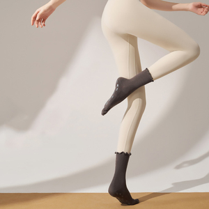 Chaussettes <span class=keywords><strong>de</strong></span> yoga tissées antidérapantes PASUXI pour femmes, style ballerine, logo corporel, adhérence Pilates, invisibles, pour barre, fitness et <span class=keywords><strong>danse</strong></span> - Product Image 4
