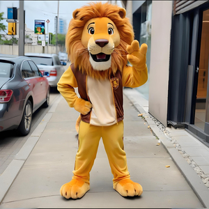 Costume de mascotte d'animal Lion fait main taille adulte Shengye OEM ODM pour la location, costume de cosplay portatif grandeur nature pour la marche et la danse, idéal pour les entreprises - Product Image 6