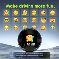 Q11 GPS Car HUD Head-Up Display dengan Interaksi Emoji, 12 Tema UI yang Dapat Diganti, Antarmuka Jam, Speedometer Mobil Universal
