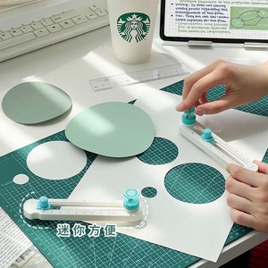 Coupe-cercle Mini <span class=keywords><strong>360</strong></span> degrés, compas <span class=keywords><strong>rotatif</strong></span> manuel, coupe-papier, coupe-papier de bureau artisanal pour étudiants - Product Image 5