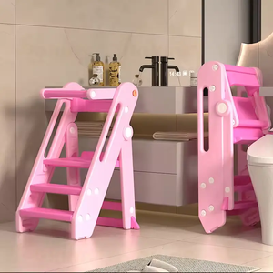 <span class=keywords><strong>Tour</strong></span> d'apprentissage moderne en plastique à 2-3 marches pour bébé, enfant, tout-petit, réglable, marchepied de cuisine pour enfants, idéal pour l'école et l'appartement - Product Image 1
